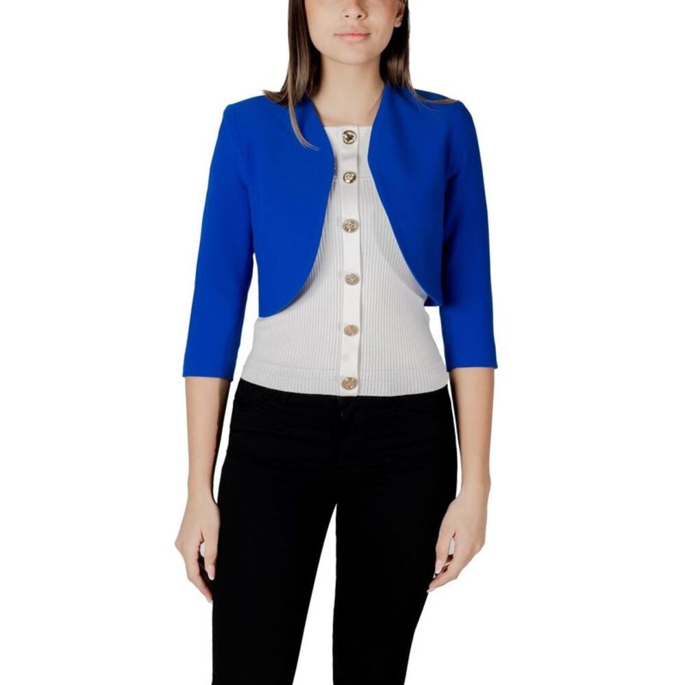 Morgan De Toi Blue Polyester Women's Cloacks